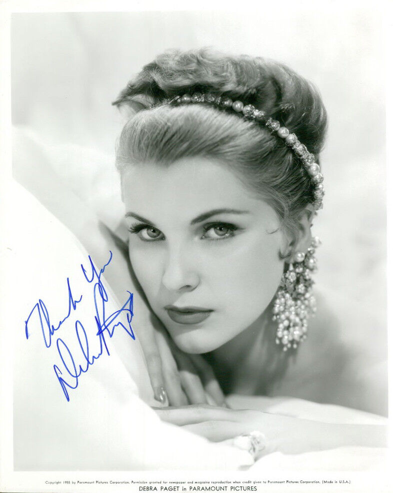 Debra Paget signed 8x10 Photo Poster painting COA