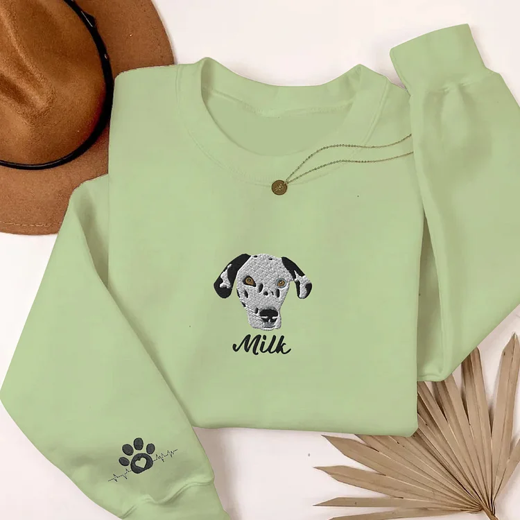 TOSCUSTOM™ Custom Embroidered Dog Themed Presents Sweatshirt for Owner