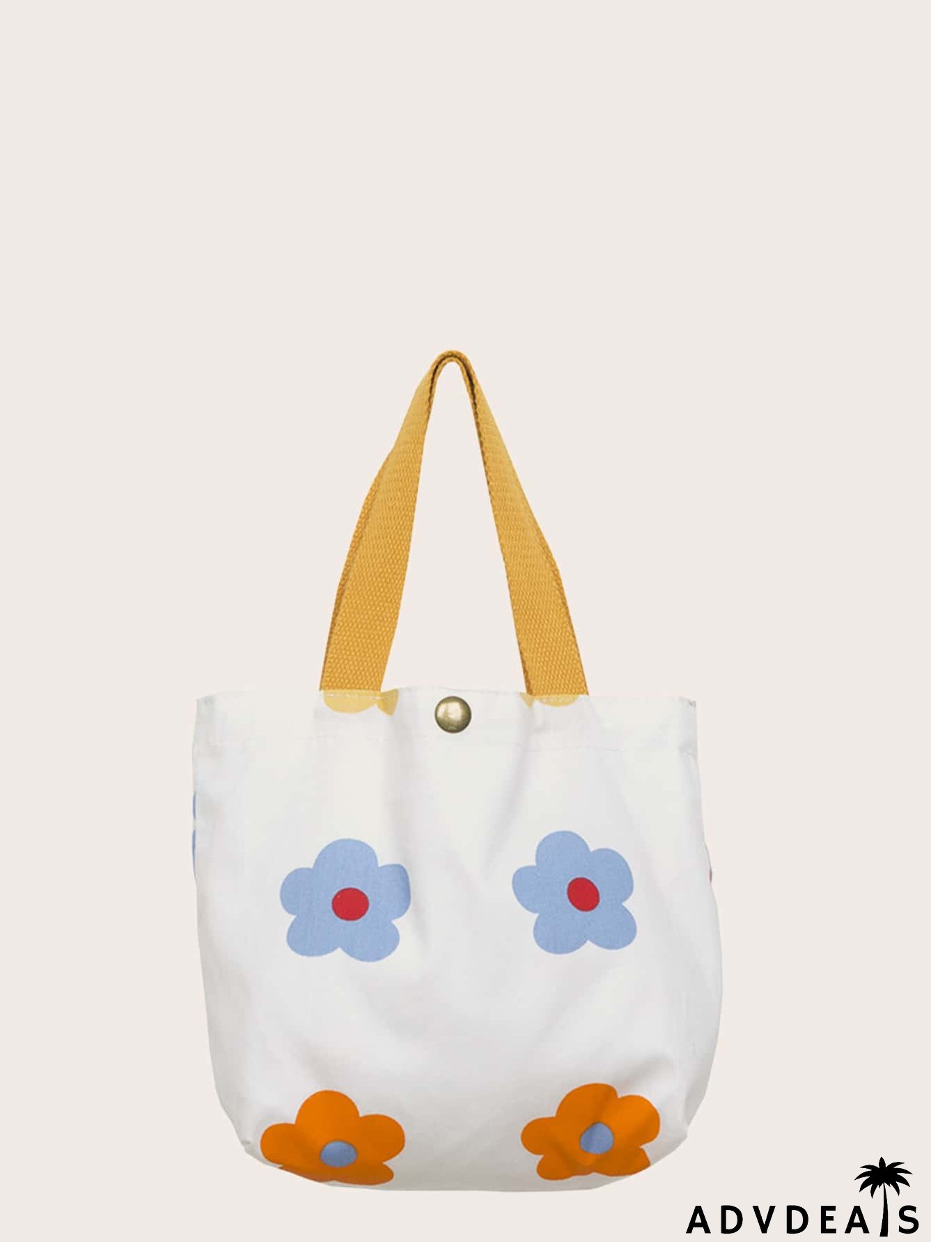 Floral Graphic Satchel Bag