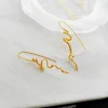 Creative Design Golden Silver Copper Earrings