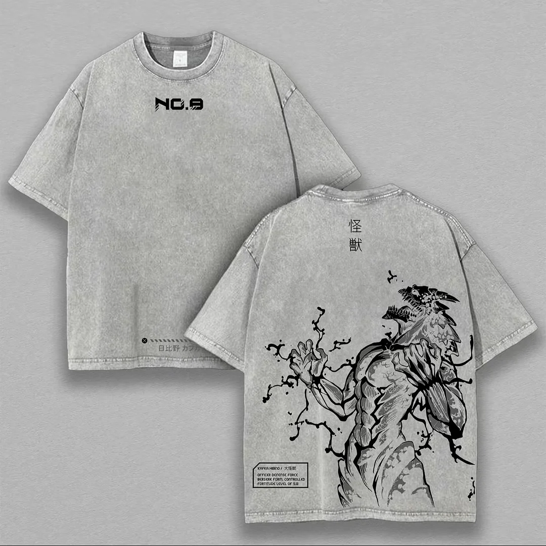 Kaiju No. 8 Printed Unisex Washed T-Shirt