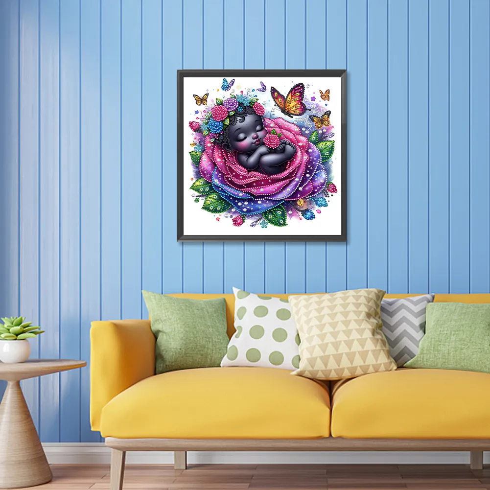 Diamond Painting - Partial Special Shaped Drill - Rose Child(Canvas|30*30cm)