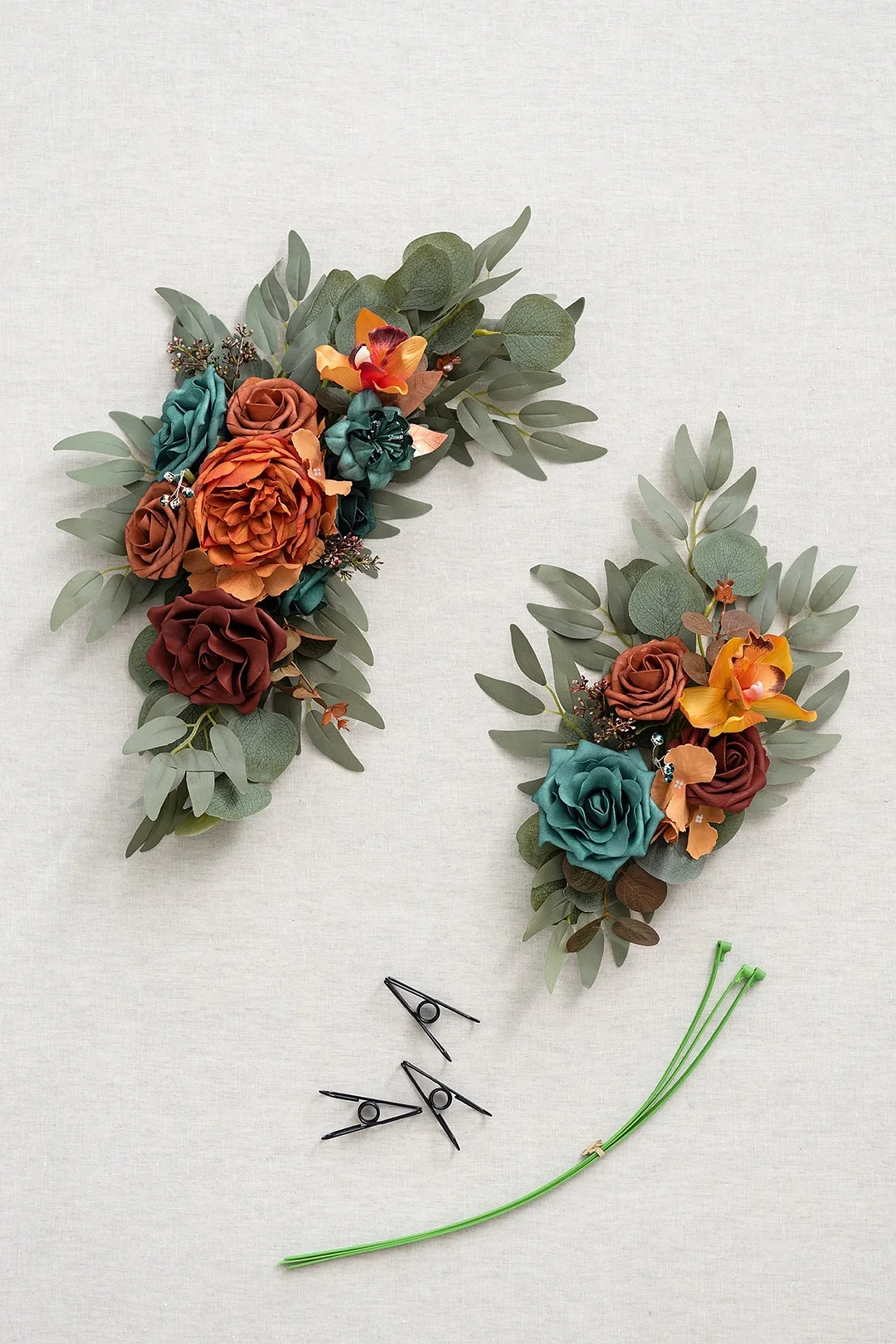 Flower Sign Decor in Dark Teal