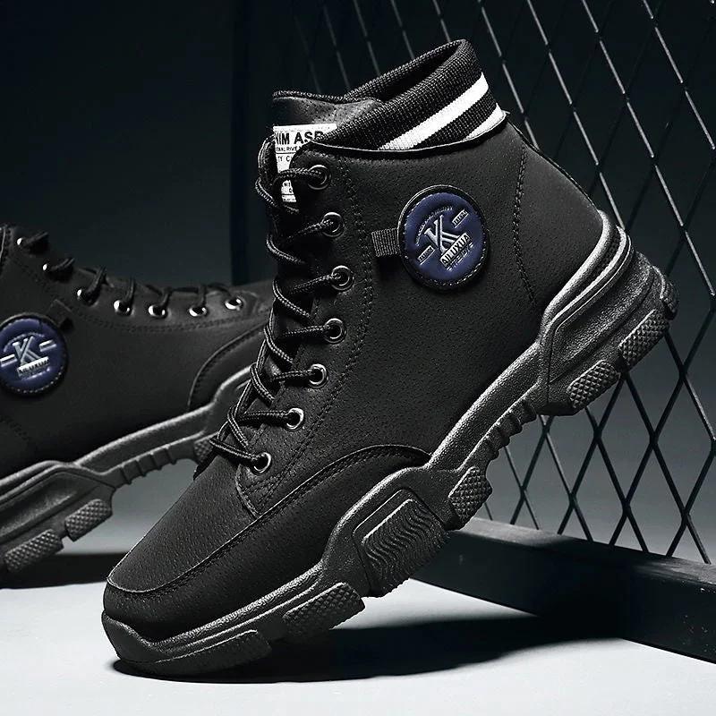 2020 Winter New Men's Boot Men's Shoes Boots Comfortable Hight-Top Boots Fashion Trendy Lace-up Casual Men's Worker Boot