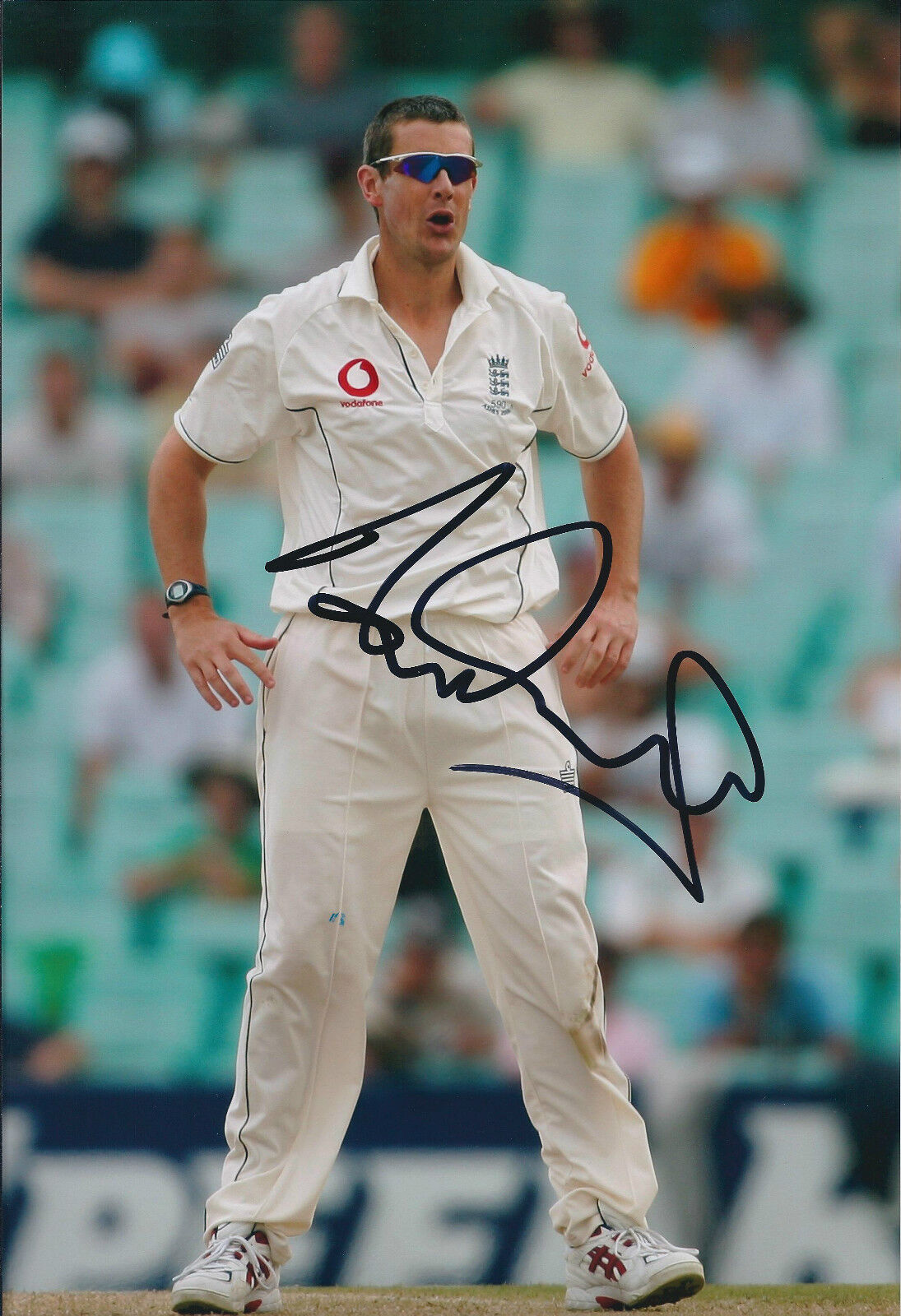 Ashley GILES Signed Autograph 12x8 Photo Poster painting AFTAL COA England CRICKET Genuine SPIN