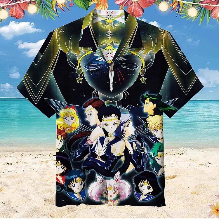 Pretty Soldier Sailor Moon |Unisex Hawaiian Shirt