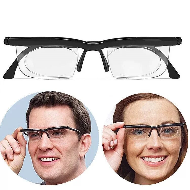 Adjustable Strength Focus Type Strength Lens Reading Glasses Variable Distance Vision Zoom Glasses Elderly Glasses Correction