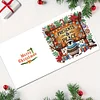 (US Only)6PCS DIY Diamond Art Christmas Greeting Cards Xmas Design Diamond Art Cards