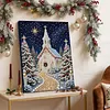 (30x40cm)Christmas Church Pearl Painting Art Kits With Inner Frame Pearl Gem Paintings Picture Arts Craft for Adults Beginners Home Wall Decor