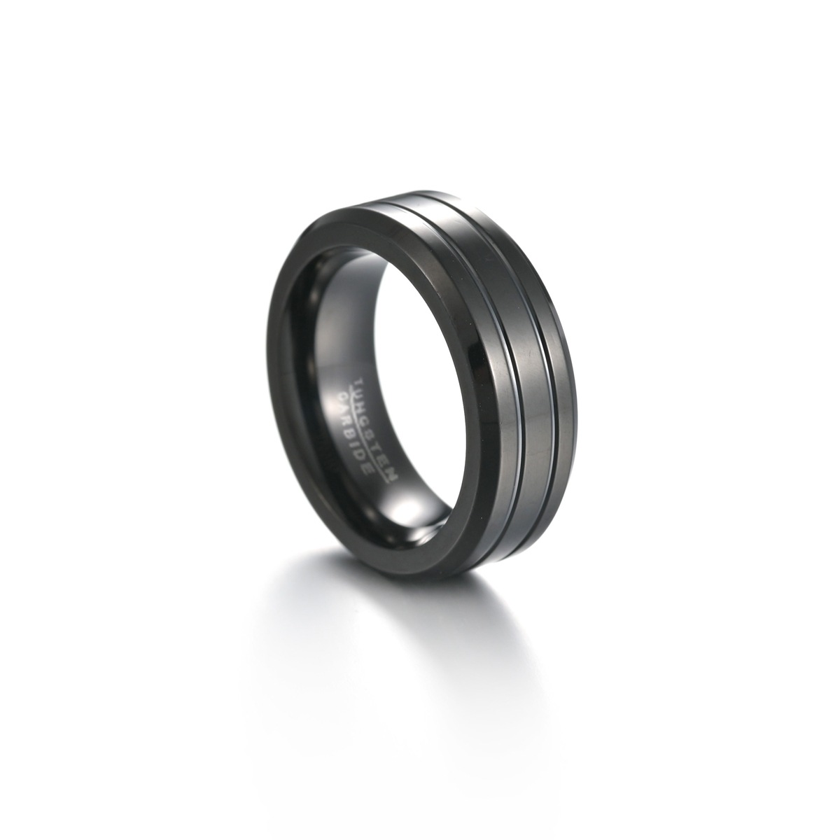 Simple Tungsten Steel Ring Temperament Men's Tungsten Gold Ring / [blueesa] /