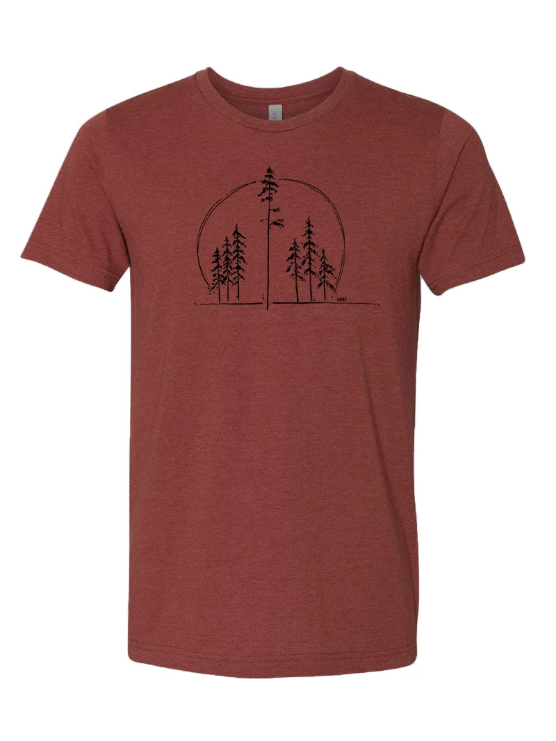 Simple Tree Graphic Men's T-Shirt in  mildstyles