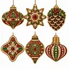 6pcs/set DIY Diamond Special Shape Pearl Art Hanging Acrylic Christmas Tree Ornament Kit