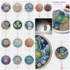 DIY Pearl Painting Art Kit,Round Dust-proof Outer Frame with Tassel Hanging Kit