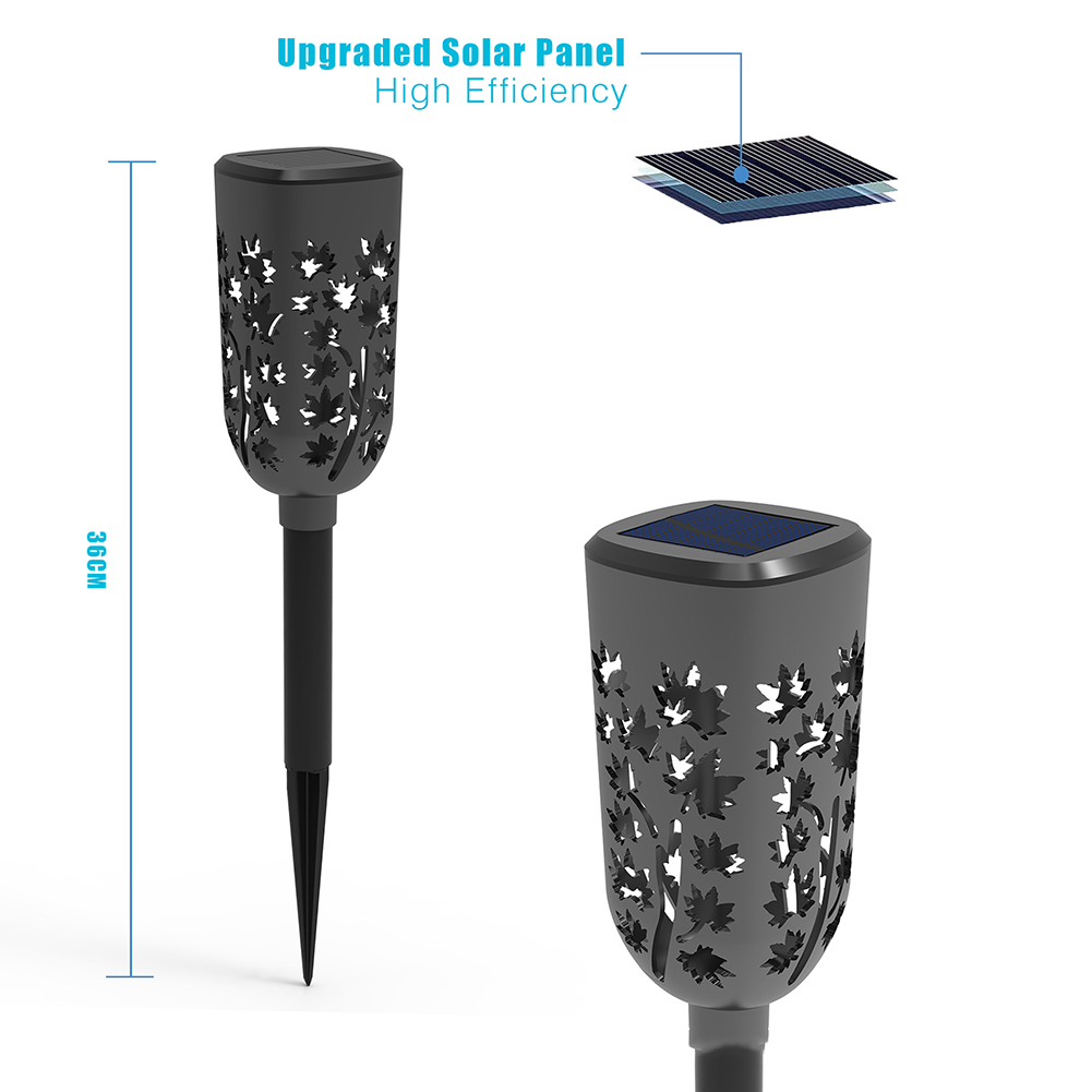 

LED Solar Lantern Light Hollow Maple Projection Lawn Stake Lamp Decoration, 501 Original