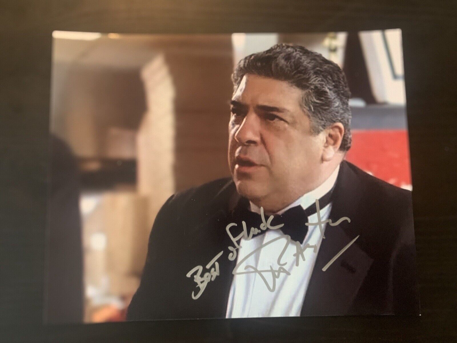 Vincent Pastore signed Sopranos 8x10 Photo Poster painting Autographed Rare