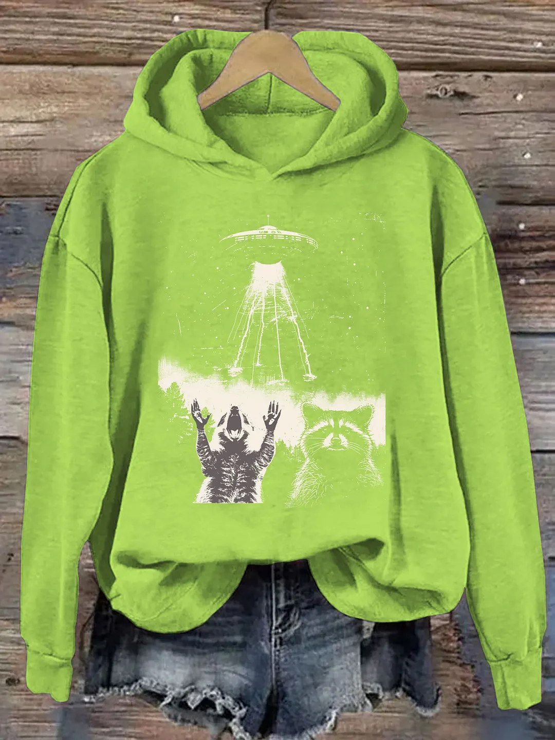 Raccoon UFO Hoodie
