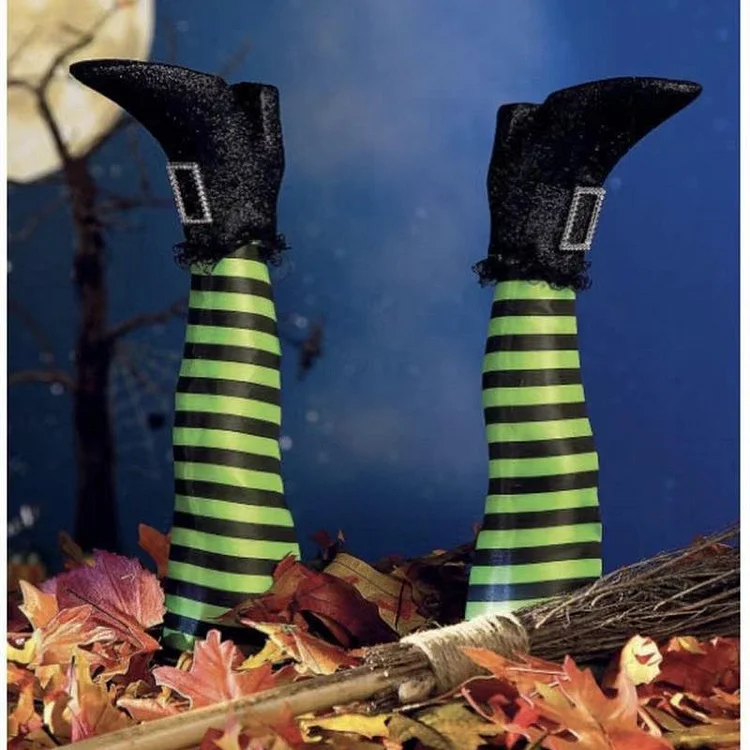 Animated Kicking Witch Legs