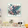 Flower Dragon-11CT Stamped Cross Stitch 50*50cm/19.69*19.69in