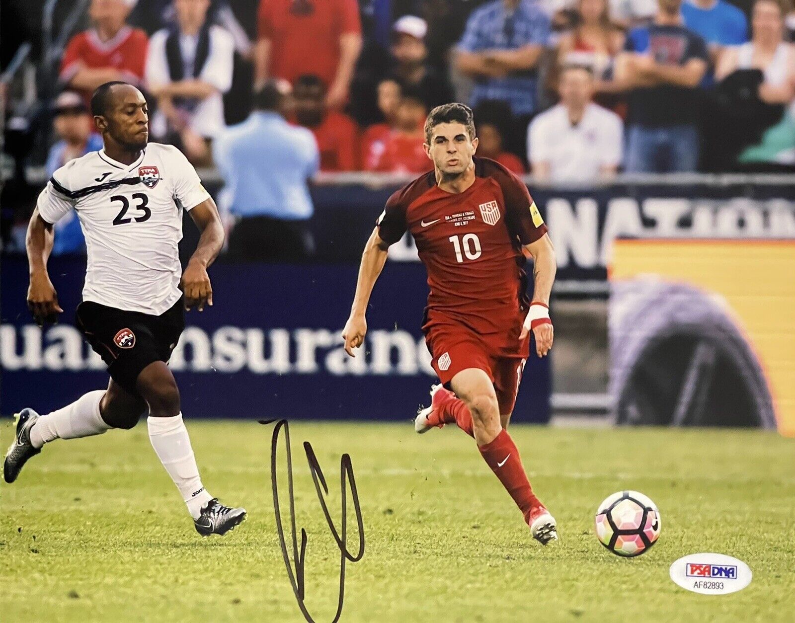 Christian Pulisic Signed Autographed Team USA 8x10 Photo Poster painting Chelsea FC Psa/Dna