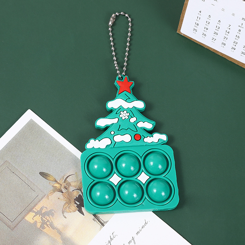 Christmas Stress-Relief Silicone Bead Chain Toy Must-Have Trendy TikTok Fidget Accessory