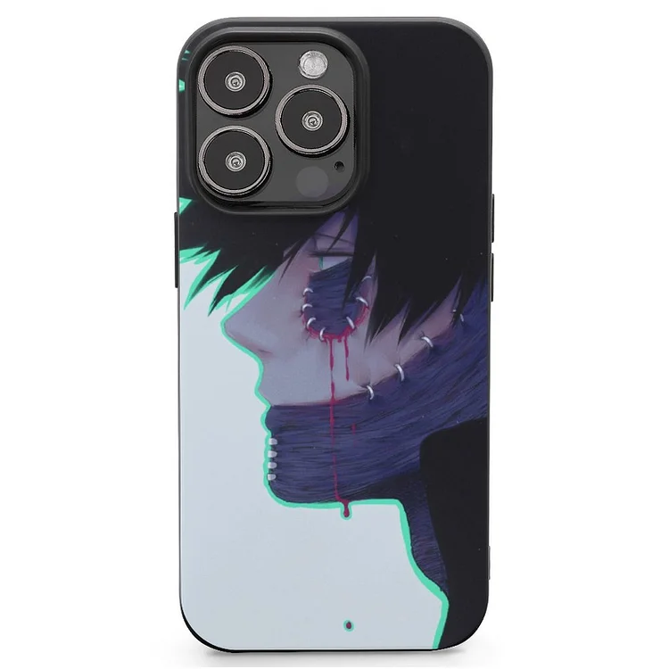 Black Hair Blood Dabi (Boku No Hero Academia) Green Eyes My Hero Academia Scar Anime My Hero Academia Phone Case Mobile Phone Shell IPhone 13 and iPhone14 Pro Max and IPhone 15 Plus Case - Heather Prints Shirts