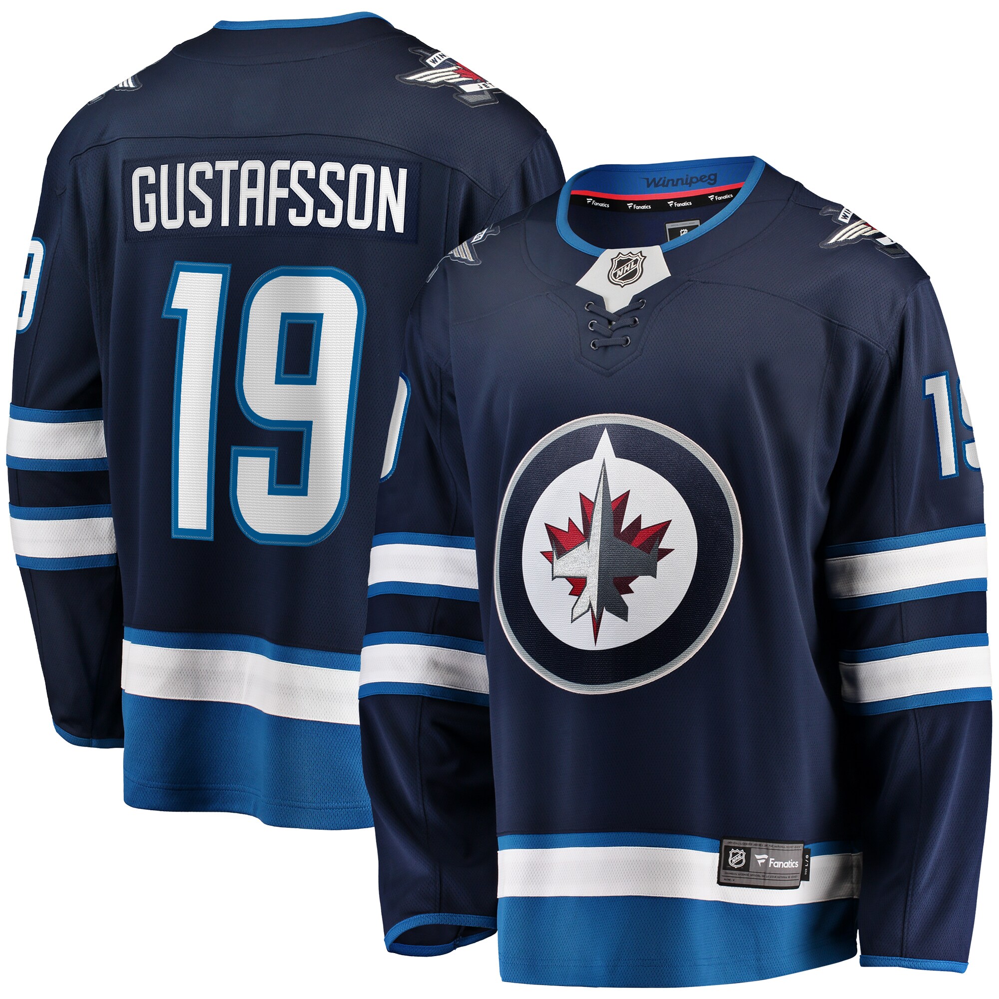 David Gustafsson Winnipeg Jets Fanatics Home Premier Breakaway   Jersey &ndash; Navy mysite