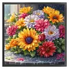 Chrysanthemum-11CT Stamped Cross Stitch 45*45cm/17.72*17.72in