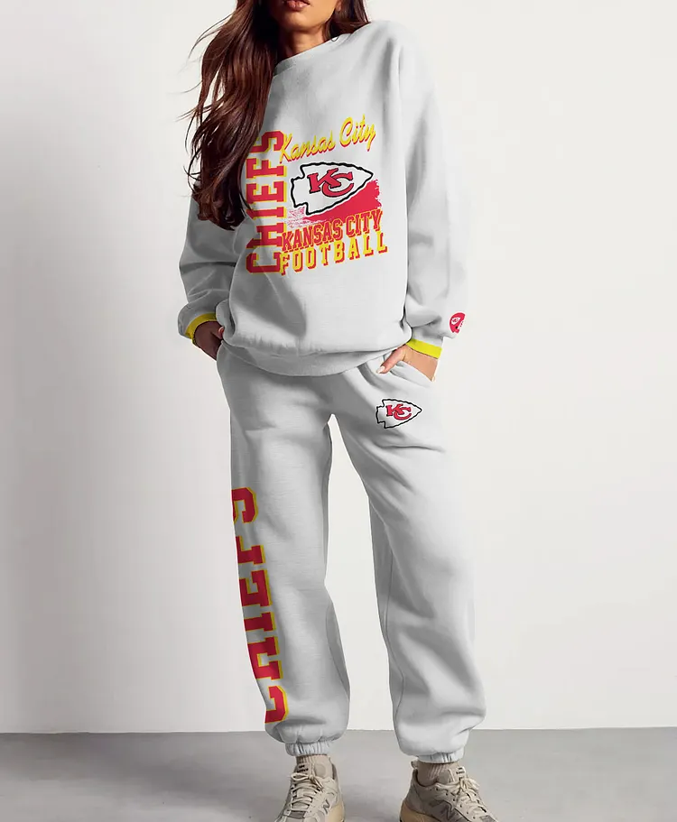 Kansas City Chiefs 3D sweatsuit and sweatpants 2 piece outfits