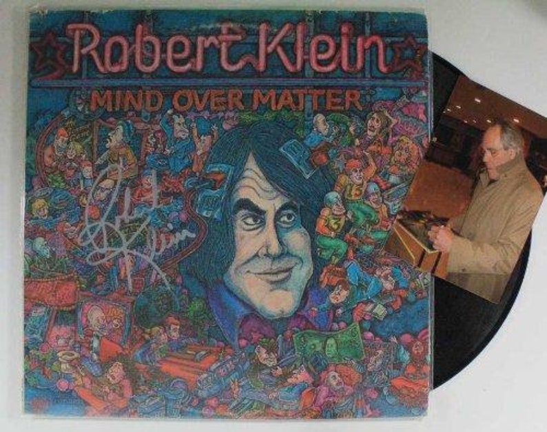 Robert Klein Autographed Comedy Record Album w/ Proof Photo Poster painting