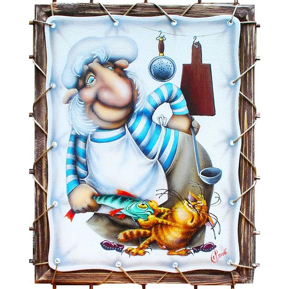 

40*30CM--Round Drill Diamond Painting, 501 Original