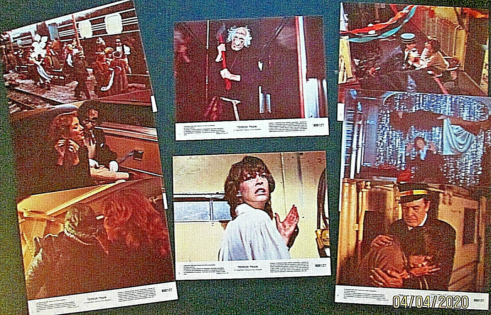 JAMIE LEE CURTIS,BEN JOHNSON (TERROR TRAIN) ORIG,1980 MOVIE Photo Poster painting SET