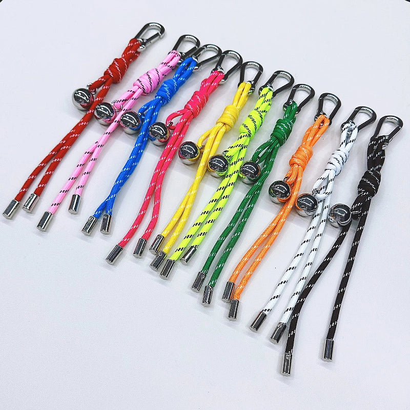 Colorful Woven Lanyard Miu Home Bag Hanging Creative Keychain Ball Pendant Pendant Couple Braided Pendant
