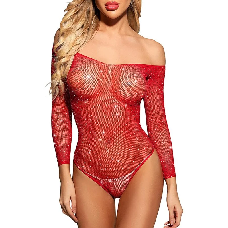 Uaang Lingerie Set Transparent Underwear One-piece Porn Babydoll Dress Sexy Costume Erotic Lingerie Women Hollow Open Bra Kit