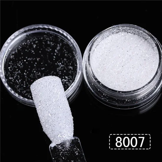 1Box Gray Gradient Shiny Nail Glitter Powder iridescent Sparkly Nail Art Chrome Pigment Silver DIY Nail Art Decoration