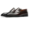 Handmade Men Leather Loafers Dress Shoes  Wedding