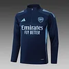 2025/2026 Arsenal Half-Pull Training Suit Royal Blue Football Shirt 1:1 Thai Quality
