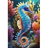 (US Only)Diamond Painting - Full Round Drill - Seahorse (Canvas|40*60cm)