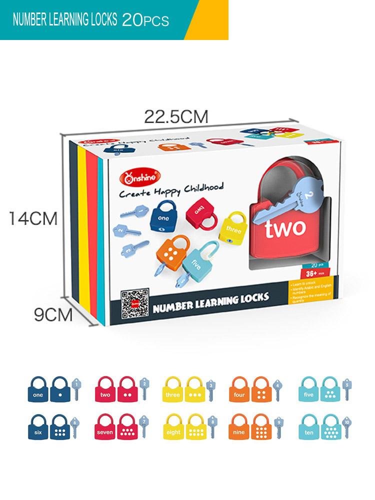 Children Montessori Alphabet Number Learning Locks toys-Mayoulove