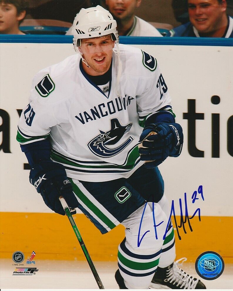 JASON JAFFRAY SIGNED VANCOUVER CANUCKS 8x10 Photo Poster painting! Autograph MUNICH EHC