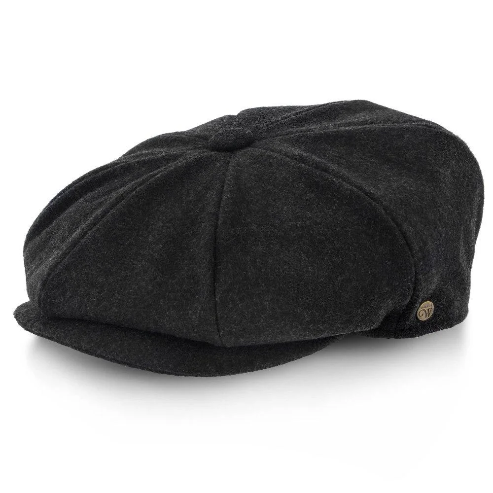 5 Colors - Shelby - Walrus Hat Wool Blend 8 Panel Newsboy Cap