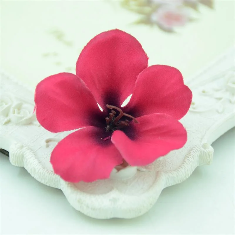 20pcs Real Touch Silk Orchid Artificial Flower Head For Wedding Home Decoration Handmade Christmas Gift Box Craft Fake flowers