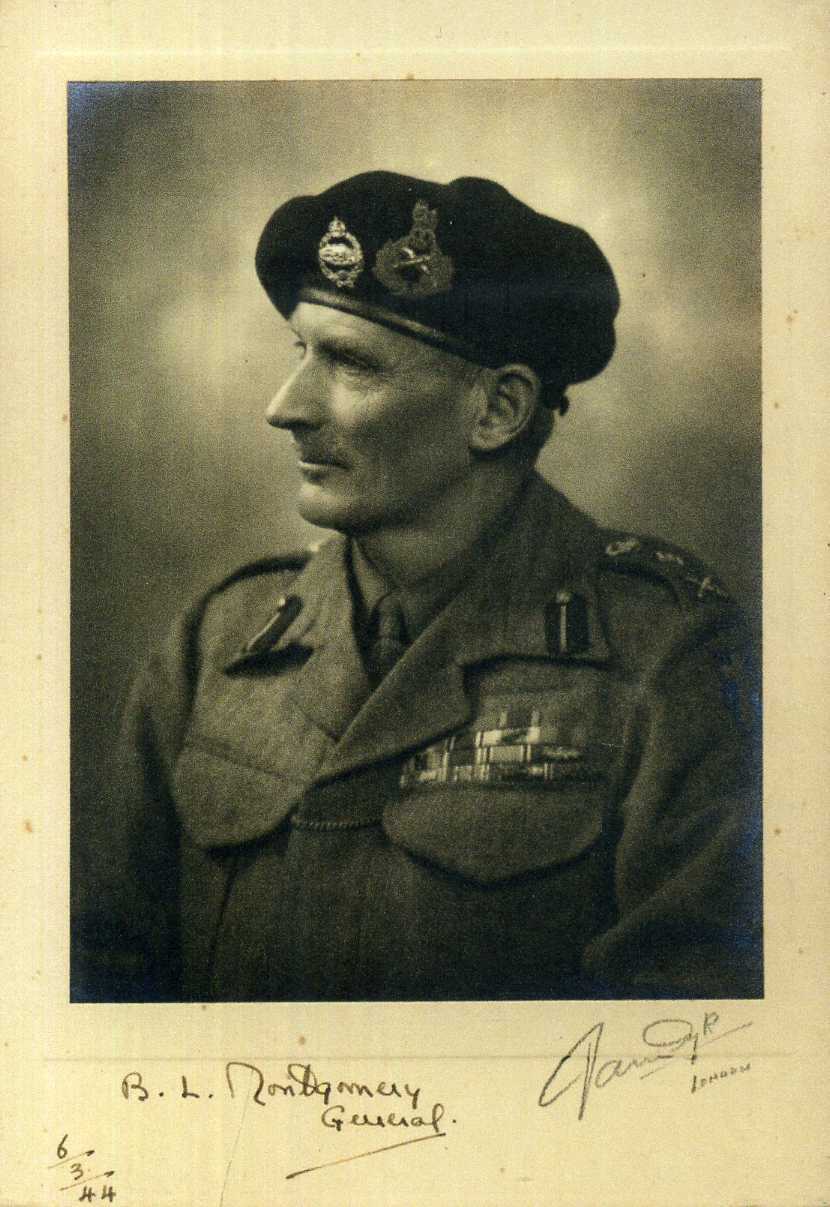 BERNARD LAW MONTGOMERY Signed Photo Poster painting Highly Respected Military Leader - preprint