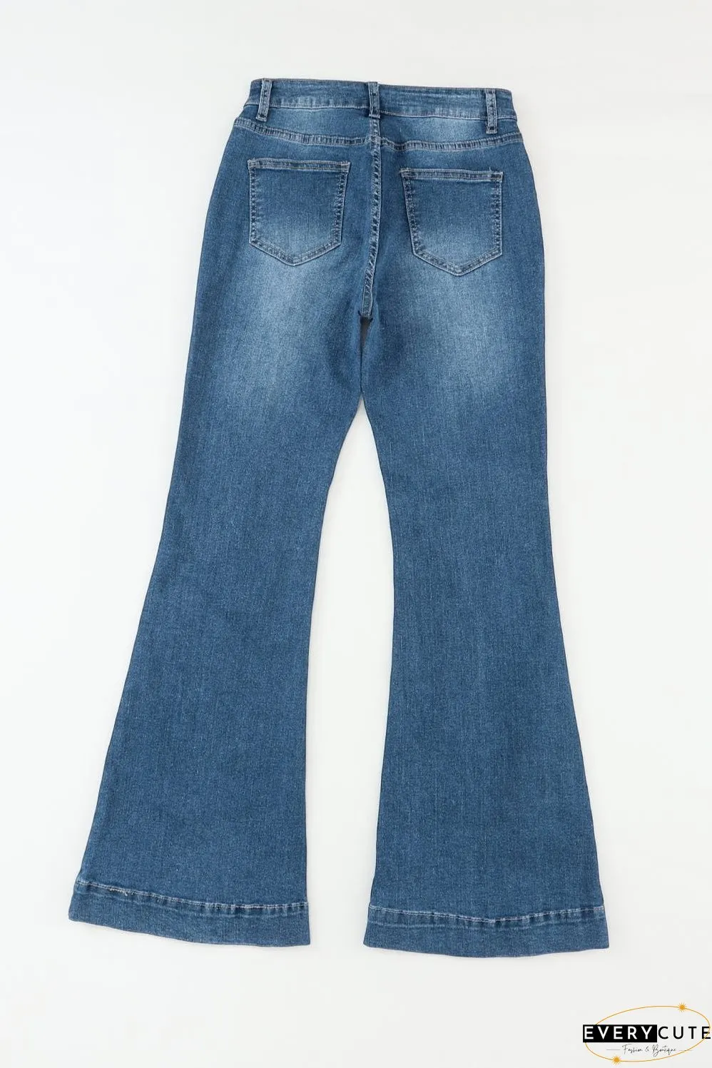 Trendy Flared Leg Jeans