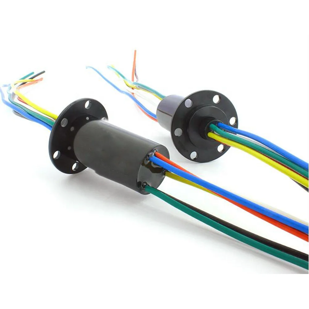 Slip Ring Power Connector Large Current Rotating Wire Connector 2/4/6/8/12 Way Dining Table Slip Ring Contacts
