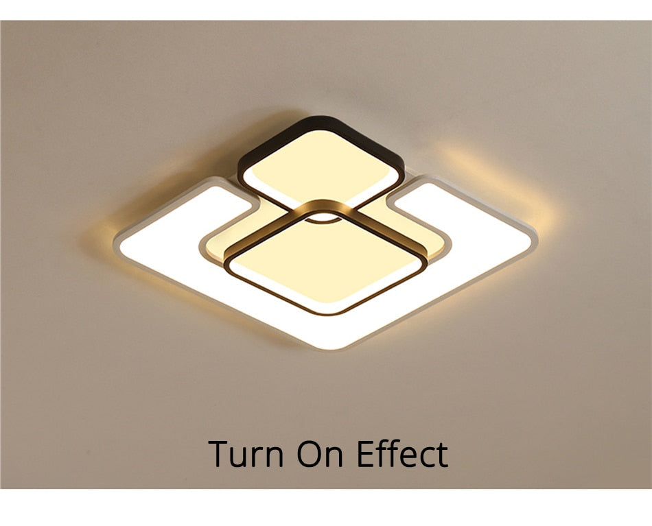 Modern LED Ceiling Lamp Fixture For Living Room Touch Remote Control Dimming For Dining Room Bedroom Lights fixture Iron Body