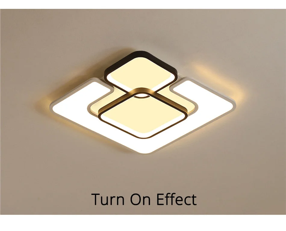 Modern LED Ceiling Lamp Fixture For Living Room Touch Remote Control Dimming For Dining Room Bedroom Lights fixture Iron Body