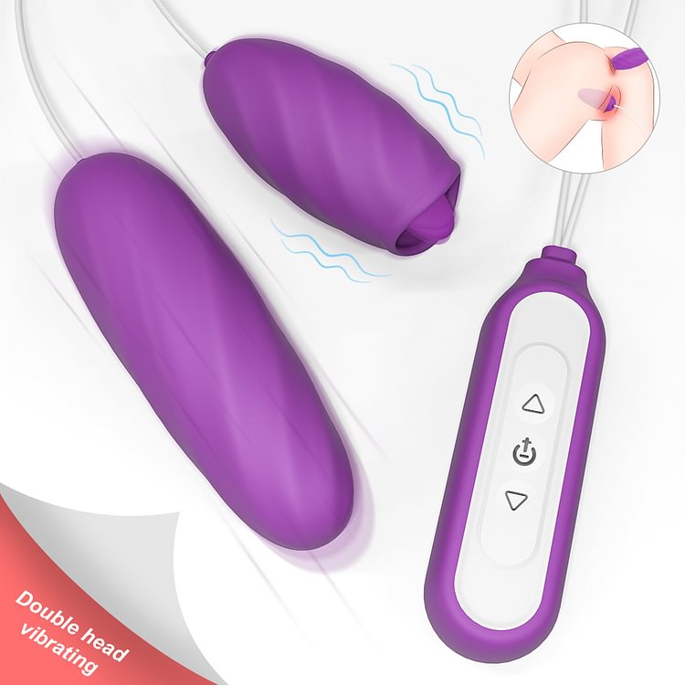 2 In 1 Ose Vibrators Adult Toy Women Spiral Sex Toy With Tongue Vibrator For Female