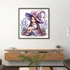 Lavender Fairy Girl-14CT Stamped Cross Stitch 50*50cm/19.69*19.69in