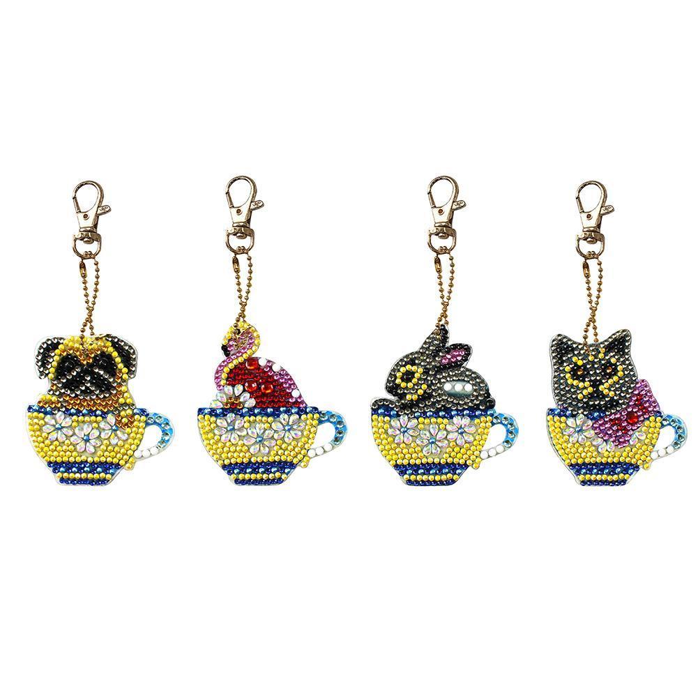 soft animal keyrings