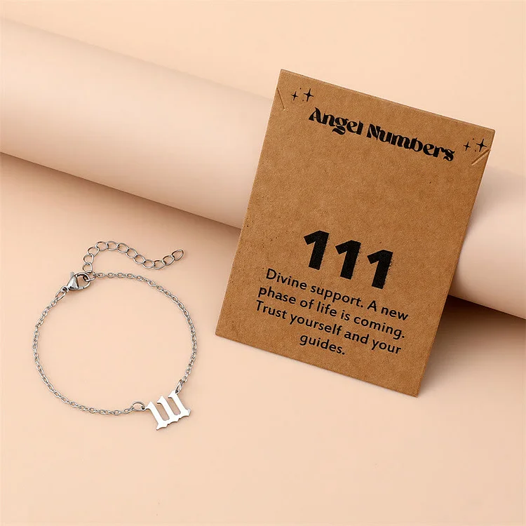 Olivenorma Angel Number Stainless Steel Bracelet